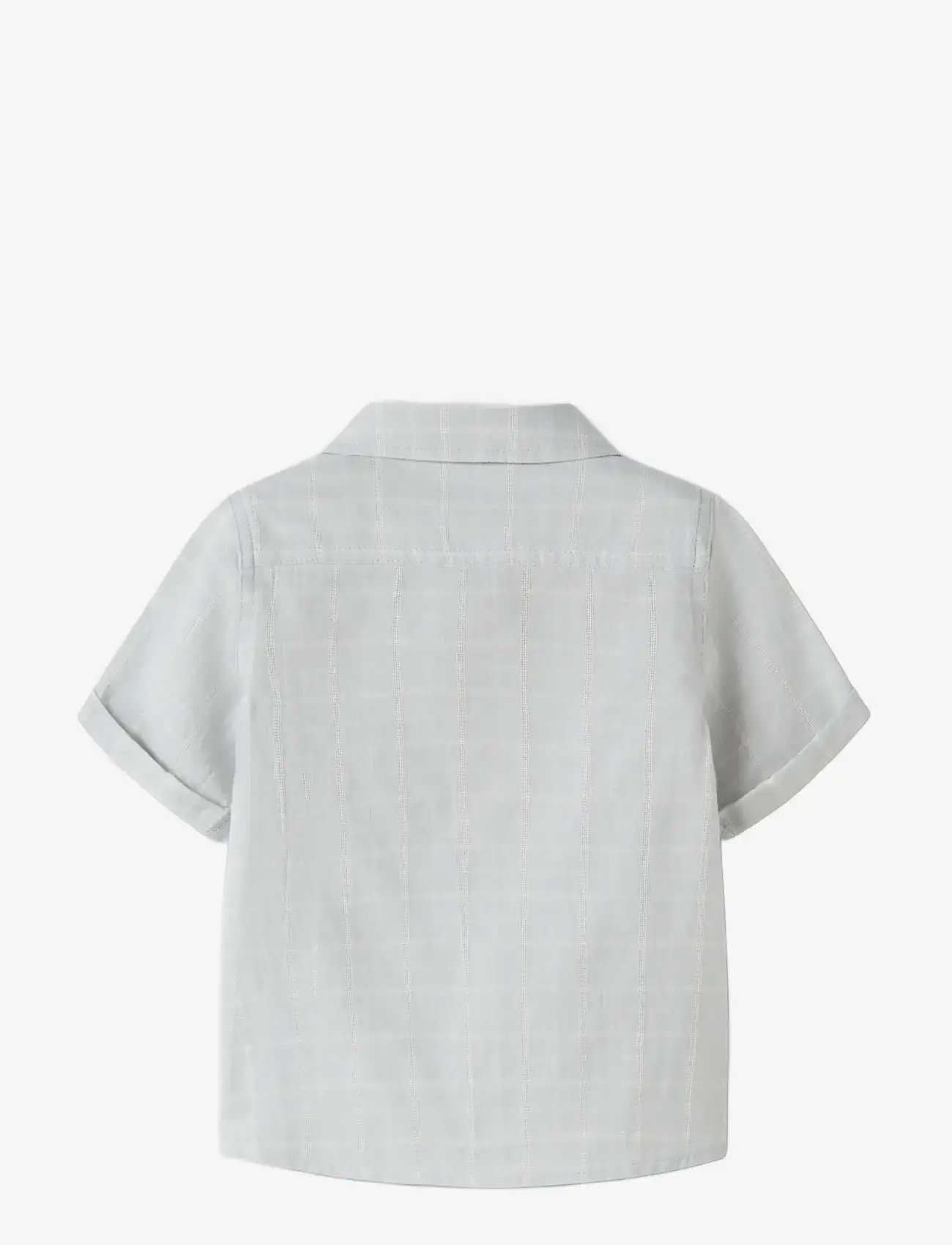 Lil'Atelier - NMMFLORENTIN SS SHIRT LIL - short-sleeved shirts - gray dawn - 1