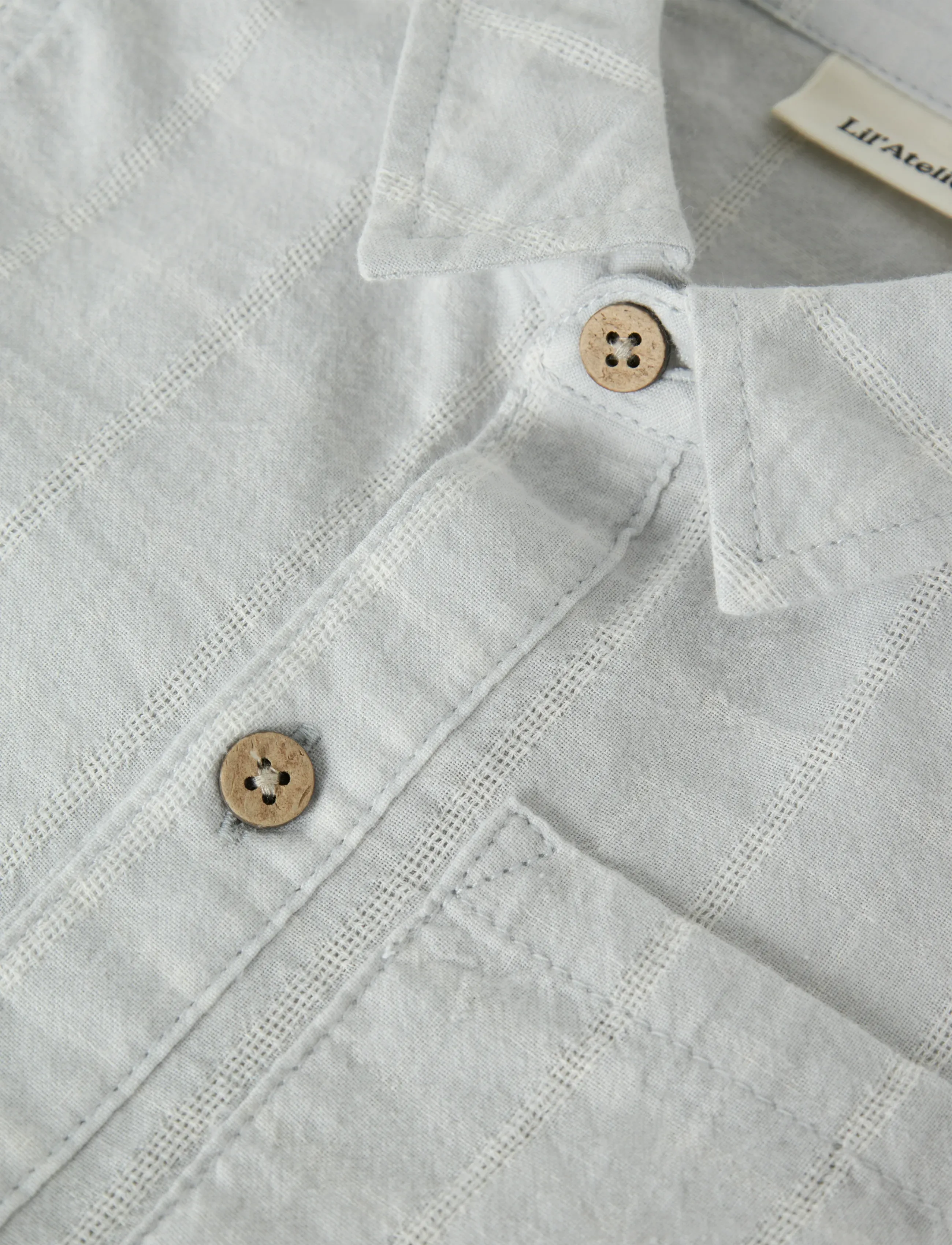 Lil'Atelier - NMMFLORENTIN SS SHIRT LIL - lühikeste varrukatega särgid - gray dawn - 4