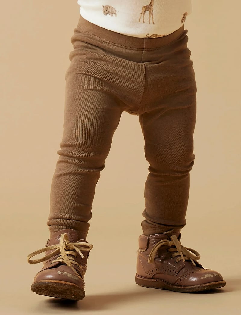 Lil'Atelier - NBNGAYO SLIM LEGGINGS LIL NOOS - leggings - shitake - 4