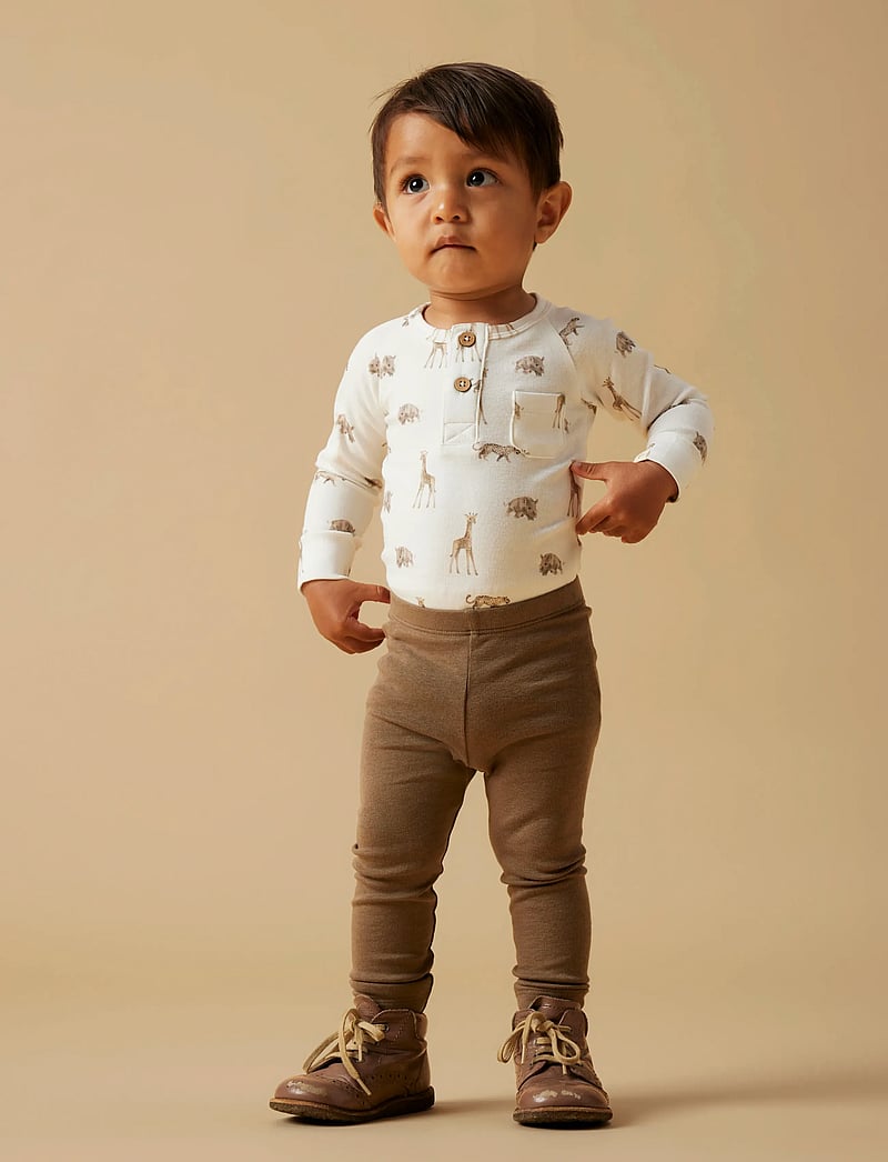 Lil'Atelier - NBNGAYO SLIM LEGGINGS LIL NOOS - leggings - shitake - 5