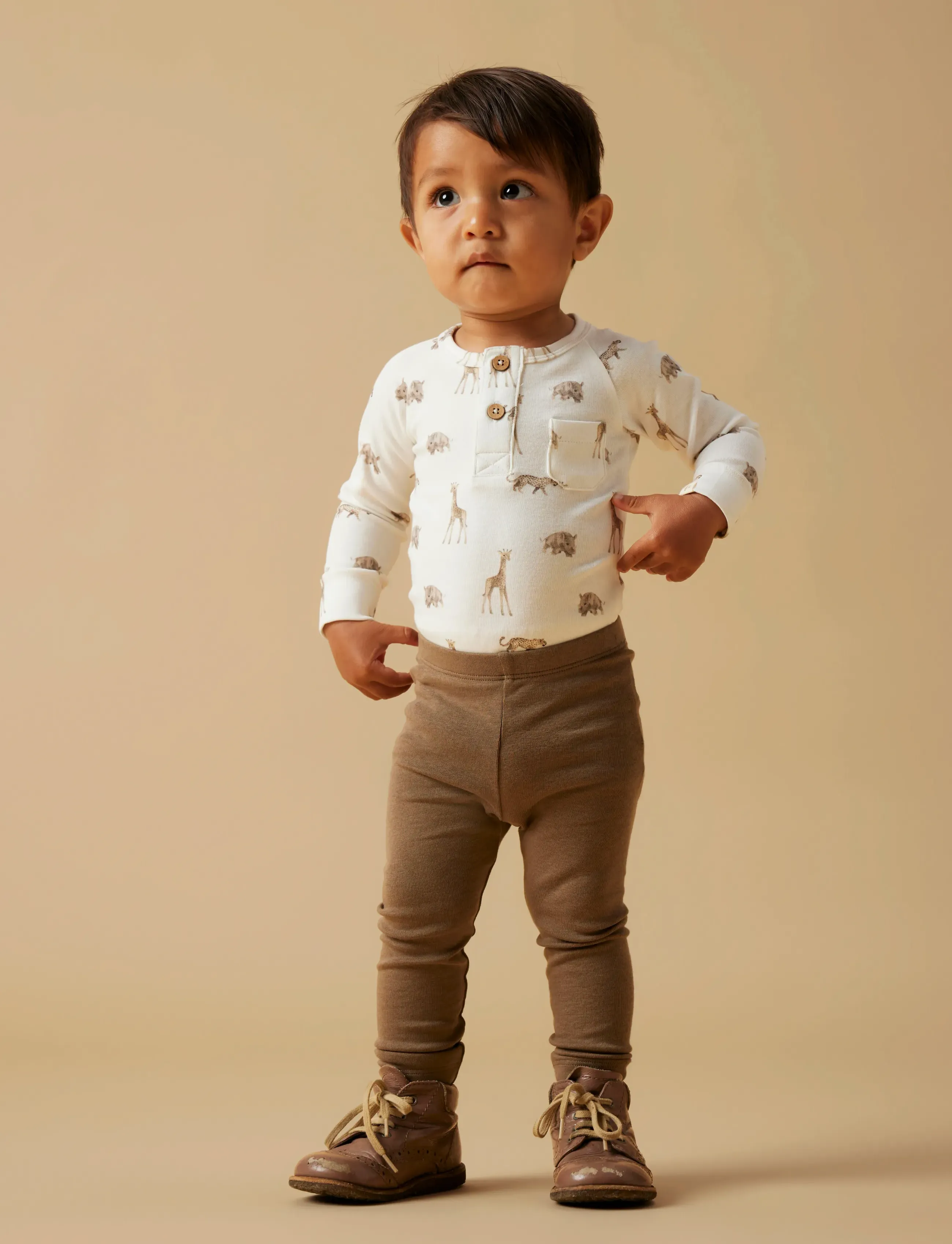 Lil'Atelier - NBNGAYO SLIM LEGGINGS LIL NOOS - leggings - shitake - 5