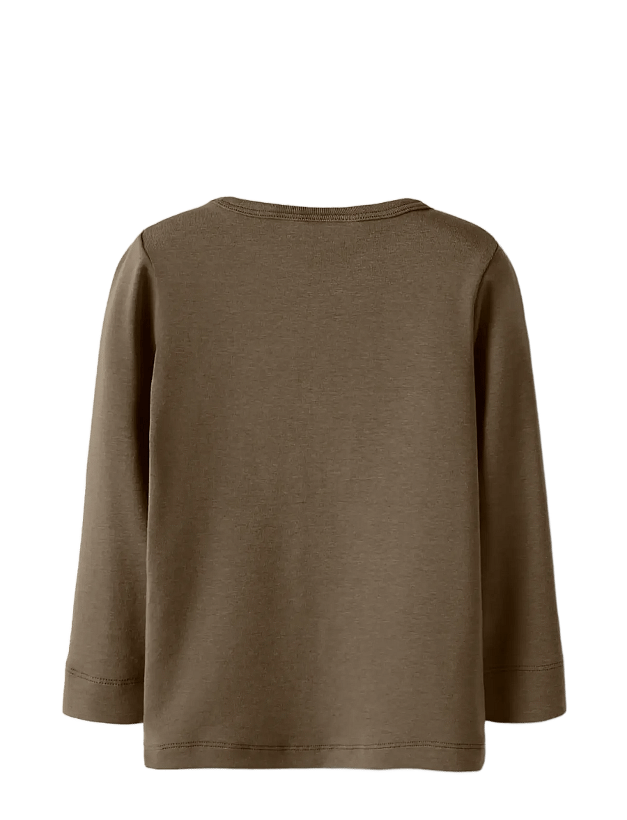 Lil'Atelier - NMNGAYO LS SLIM TOP LIL NOOS - langärmelig - shitake - 1