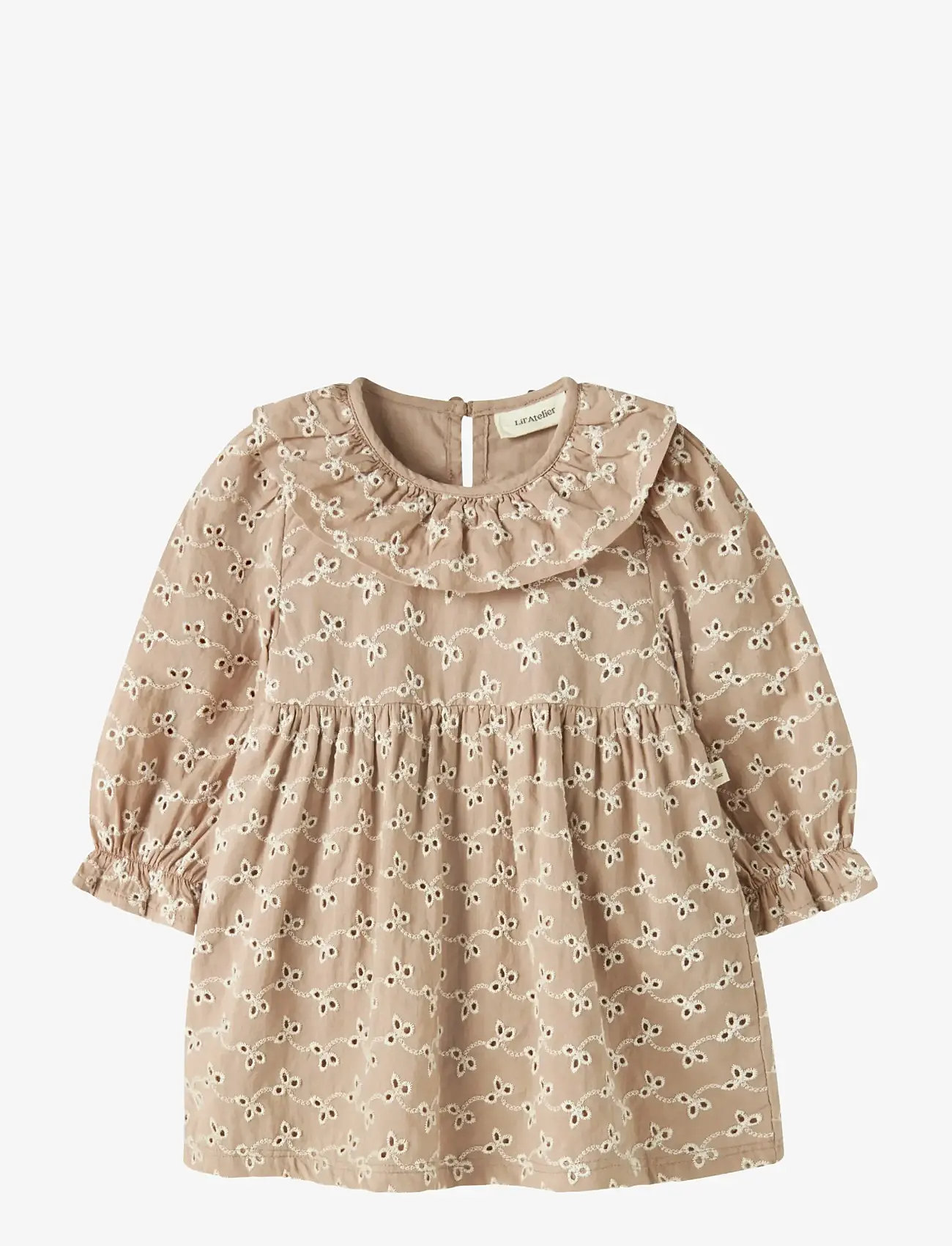 Lil'Atelier - NBFTESSIE LS BODY DRESS LIL - langärmelige babykleider - roebuck - 1