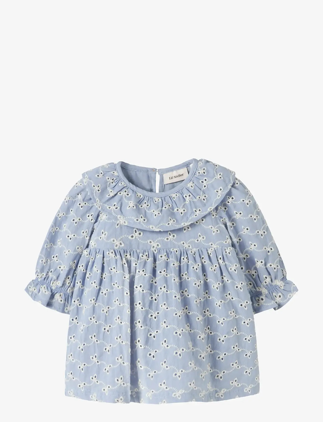 Lil'Atelier - NBFTESSIE LS BODY DRESS LIL - langärmelige babykleider - zen blue - 1