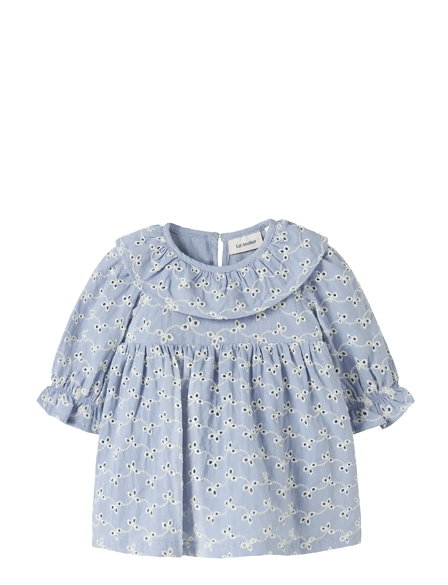 Lil'Atelier - NBFTESSIE LS BODY DRESS LIL - robes pour bébés à manches longues - zen blue - 1