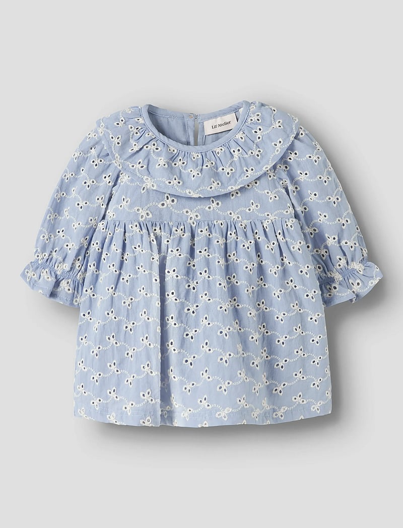 Lil'Atelier - NBFTESSIE LS BODY DRESS LIL - langärmelige babykleider - zen blue - 3