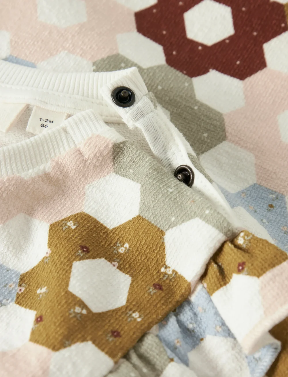 Lil'Atelier - NBFDIAS LS LOOSE SWEAT LIL - sweatshirts - coconut milk - 2