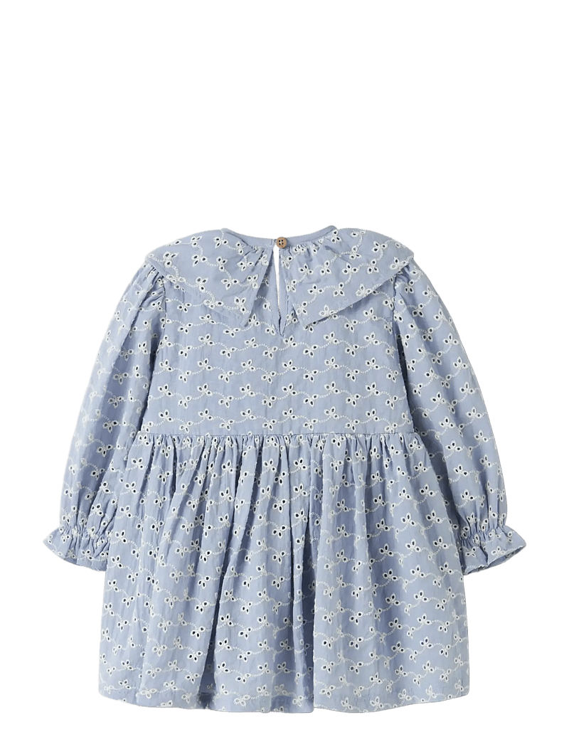 Lil'Atelier - NMFTESSIE LS LOOSE DRESS LIL - langärmelige freizeitkleider - zen blue - 1