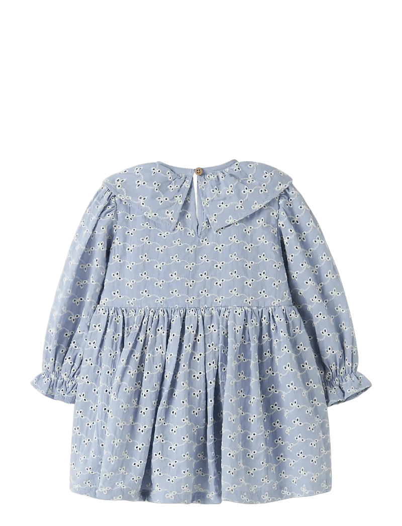 Lil'Atelier - NMFTESSIE LS LOOSE DRESS LIL - langärmelige freizeitkleider - zen blue - 2