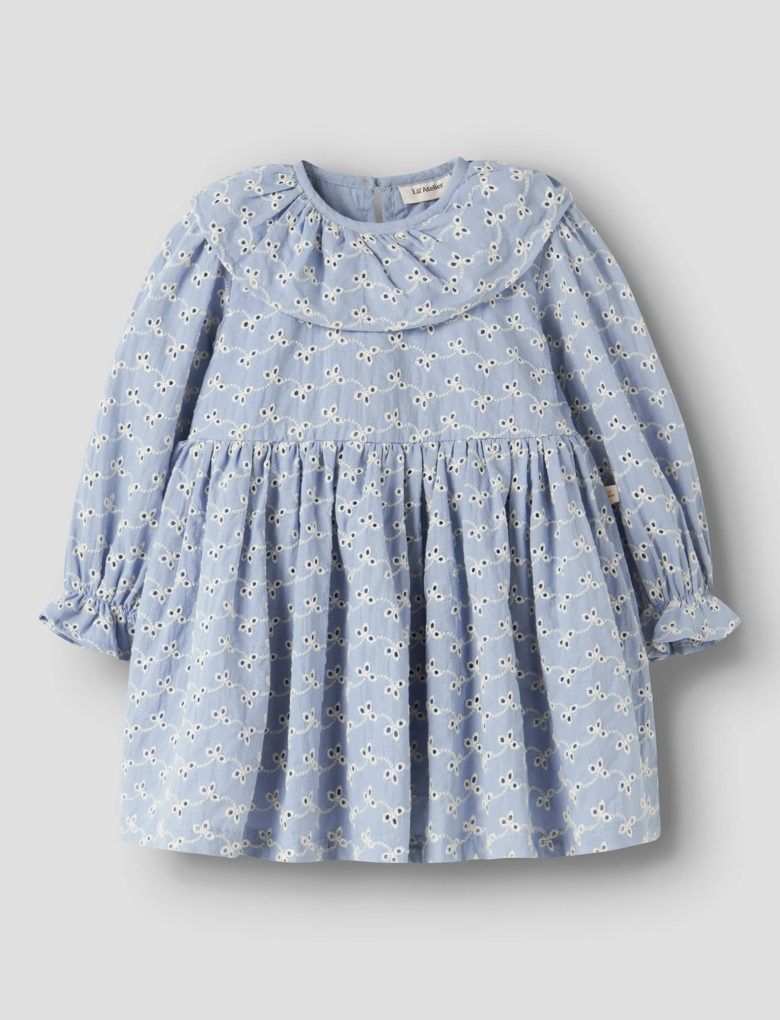 Lil'Atelier NMFTESSIE LS LOOSE DRESS LIL - Casual dresses - ZEN BLUE / blue