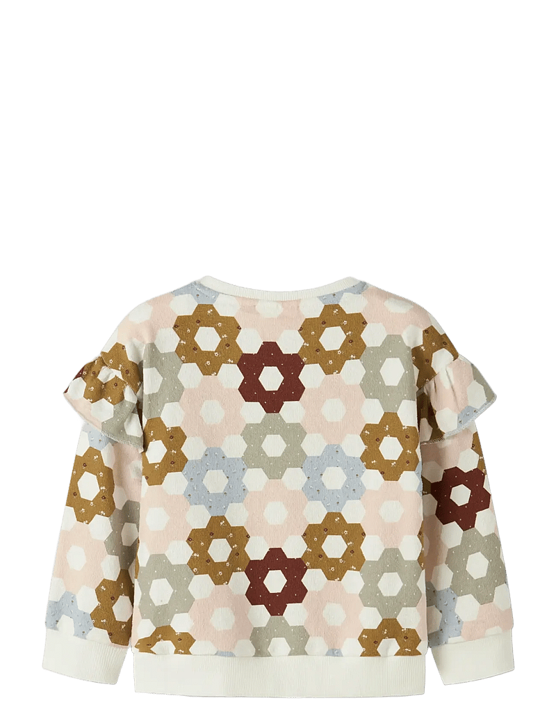 Lil'Atelier - NMFDIAS LS LOOSE SWEAT LIL - sweatshirts - coconut milk - 1