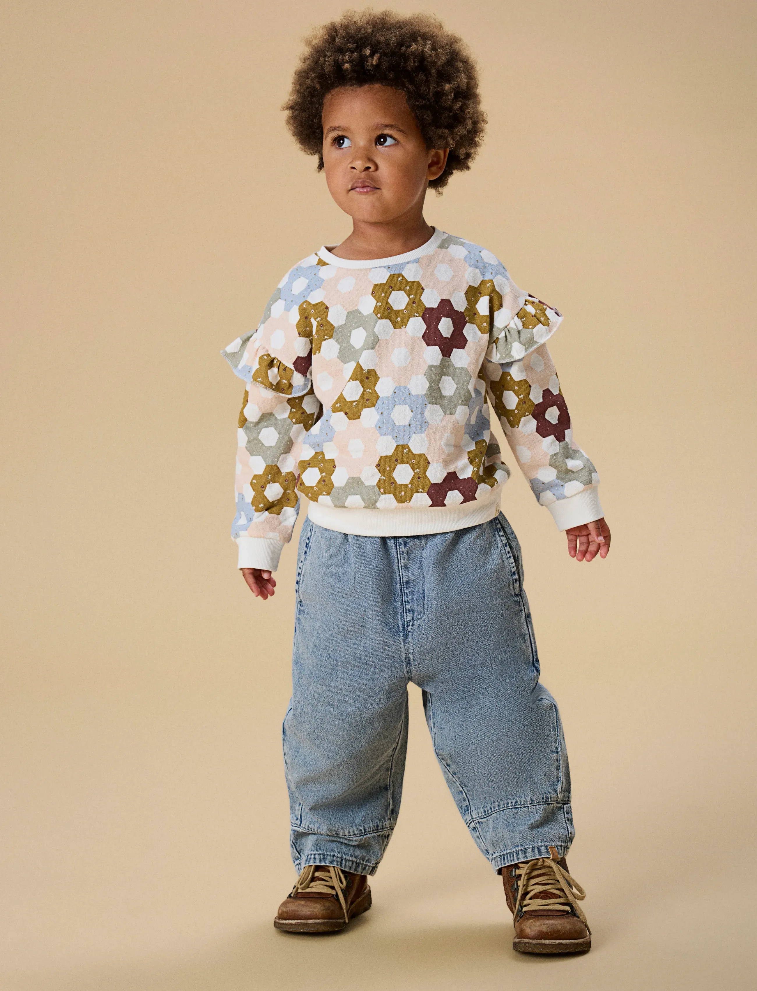 Lil'Atelier - NMFDIAS LS LOOSE SWEAT LIL - sweatshirts - coconut milk - 3