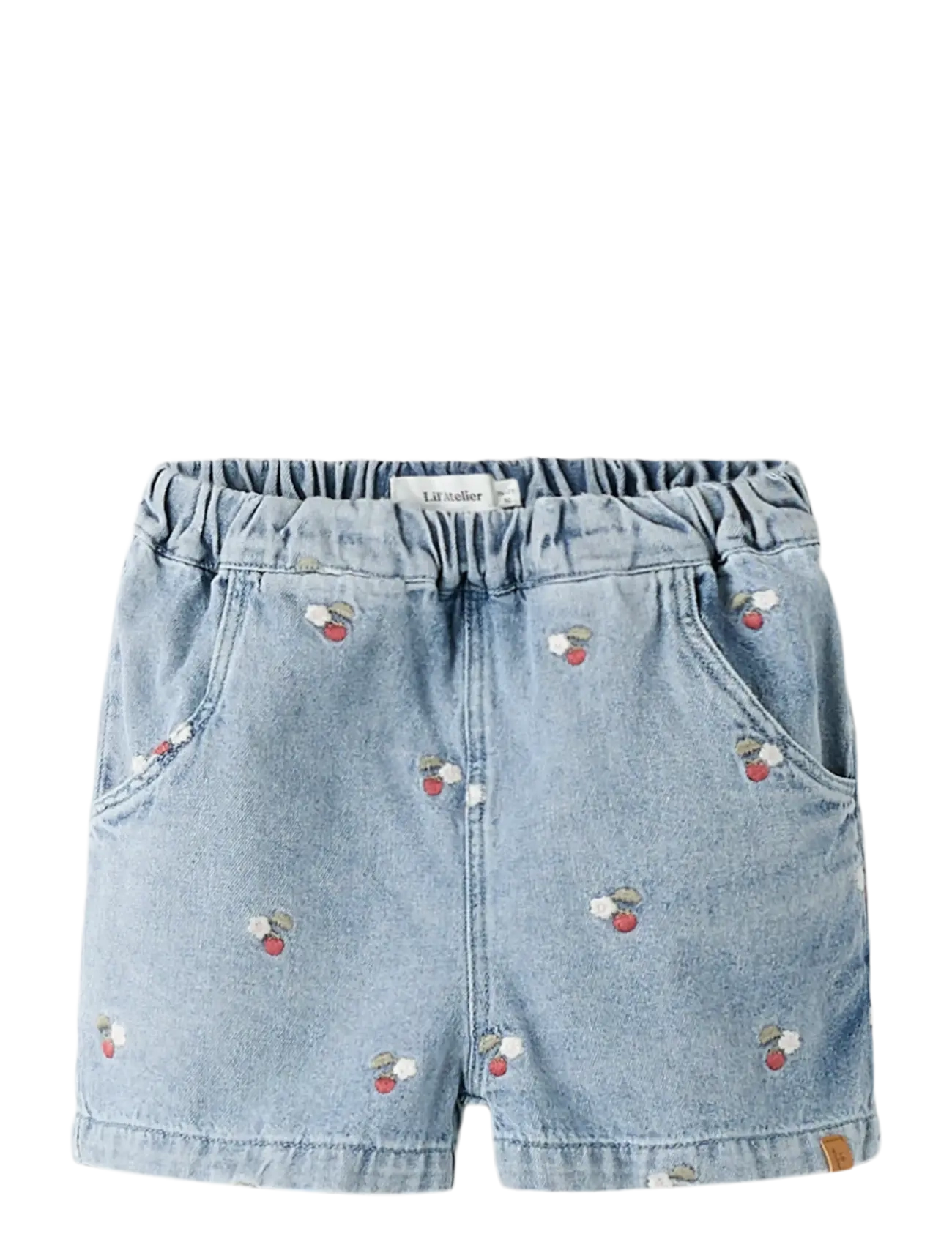 Lil'Atelier NMFFUNDA LOOSE EMB SHORTS 2106-FD LIL - Clothing - MEDIUM BLUE DENIM / blue