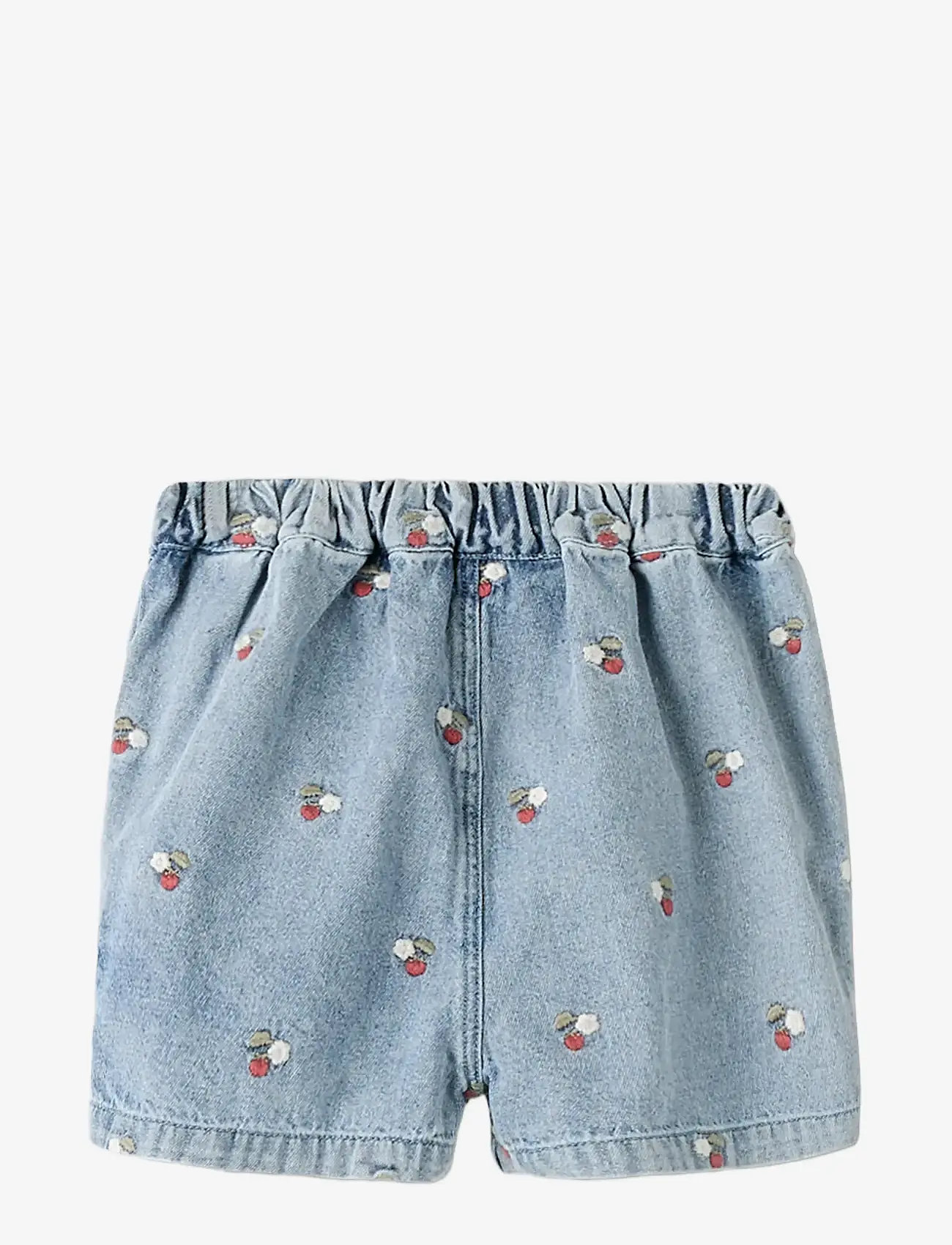 Lil'Atelier - NMFFUNDA LOOSE EMB SHORTS 2106-FD LIL - denimshorts - medium blue denim - 1