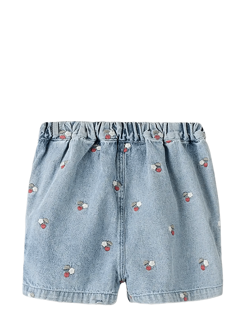 Lil'Atelier - NMFFUNDA LOOSE EMB SHORTS 2106-FD LIL - denimshorts - medium blue denim - 1