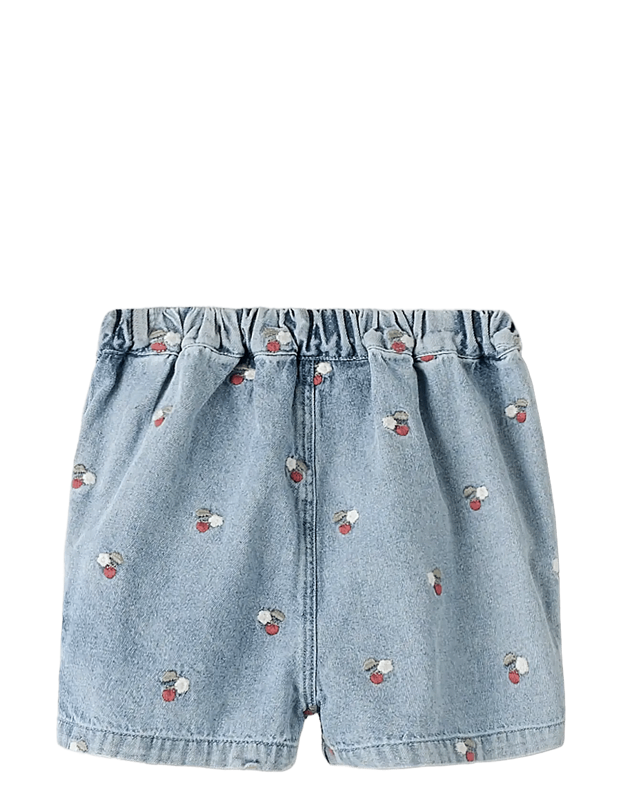 Lil'Atelier - NMFFUNDA LOOSE EMB SHORTS 2106-FD LIL - jeansshorts - medium blue denim - 1
