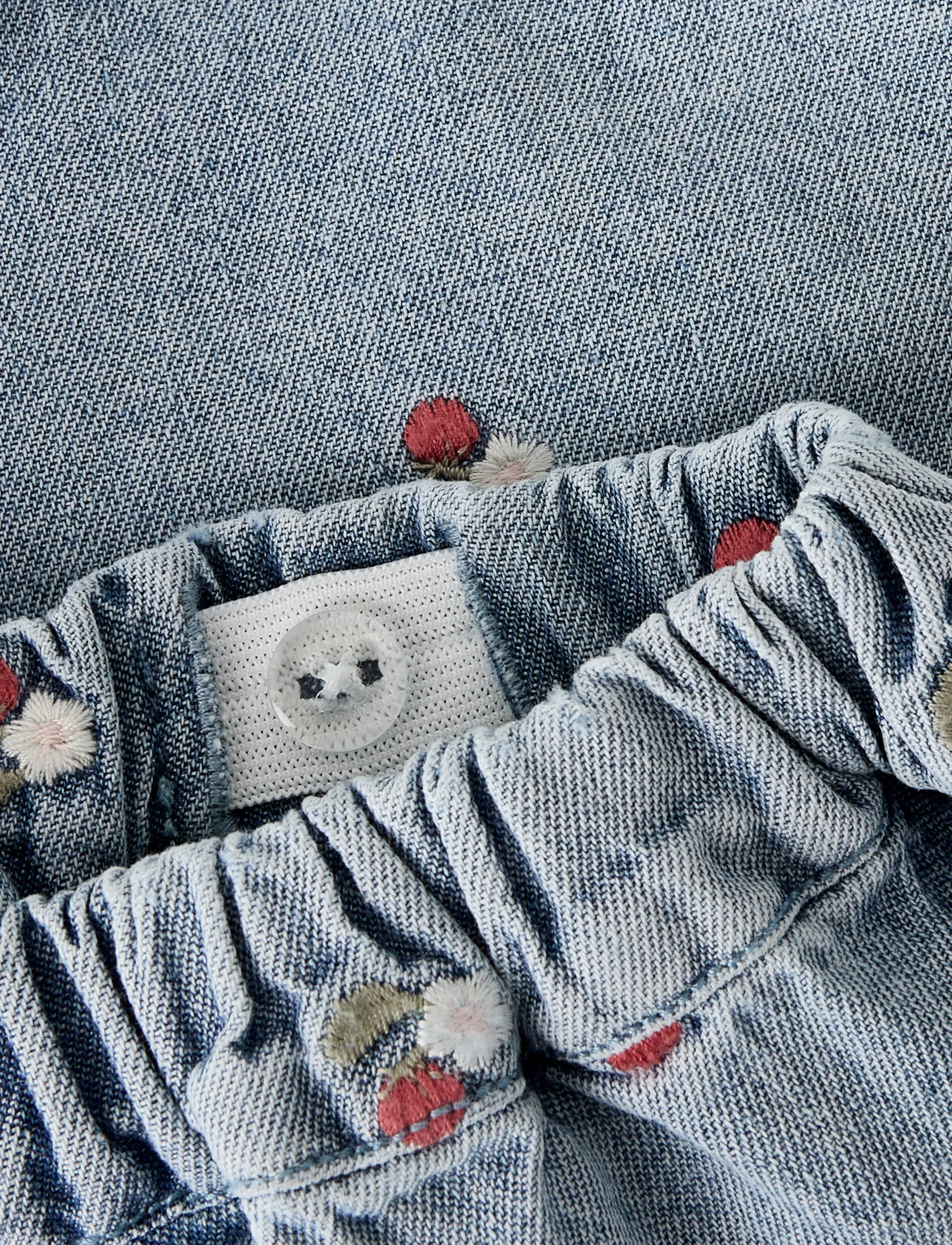 Lil'Atelier - NMFFUNDA LOOSE EMB SHORTS 2106-FD LIL - denim shorts - medium blue denim - 2