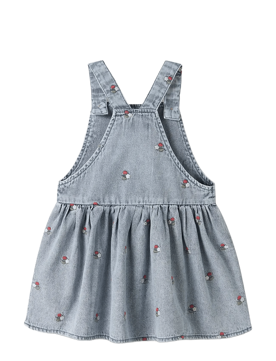Lil'Atelier - NMFFUNDA DNM EMB SKIRTALL 2106-FD LIL - overallkjoler - medium blue denim - 1