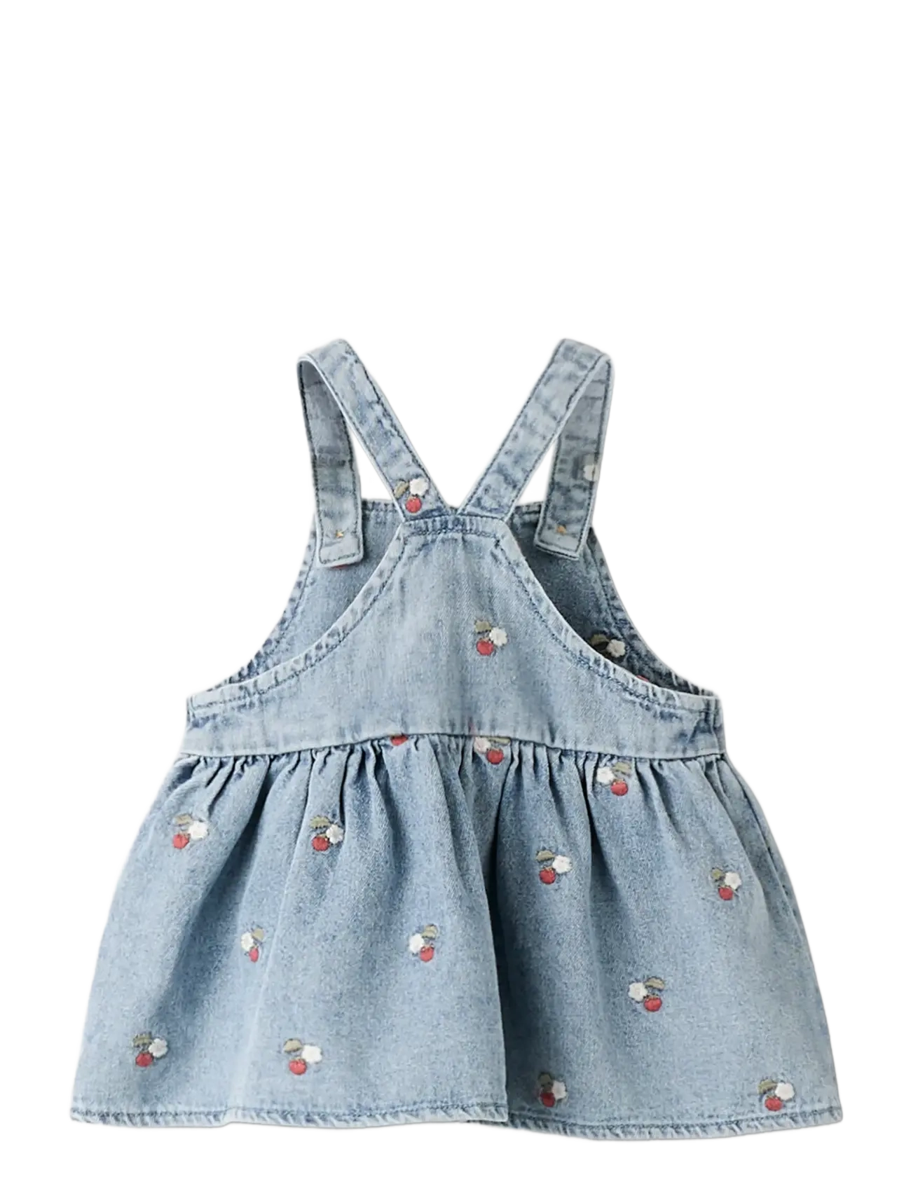 Lil'Atelier - NBFFUNDA DNM EMB SKIRTALL 2106-FD LIL - latzkleid - medium blue denim - 1