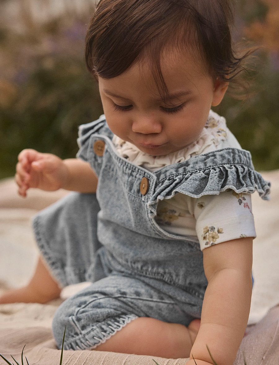 Lil'Atelier - NBFFUNDA LOOSE DNM SHORTALL 5552-FD LIL - jumpsuits - medium blue denim - 2