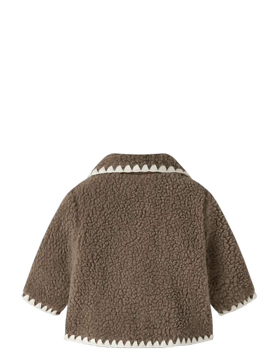 Lil'Atelier - NBFLAJO LOOSE JACKET LIL - fleecejakker - shitake - 1