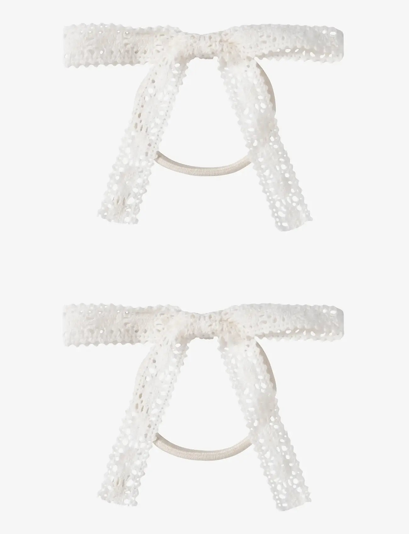 Lil'Atelier - NMFACC-HUA 2P HAIR ELASTIC LIL - hair band - coconut milk - 0