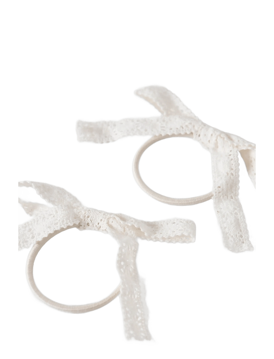 Lil'Atelier - NMFACC-HUA 2P HAIR ELASTIC LIL - haarband - coconut milk - 1