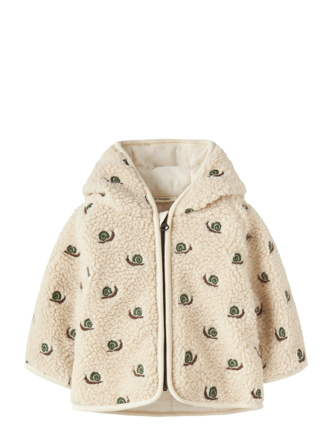 Lil'Atelier NBMNALO SUI LOOSE SHERPA JACKET LIL - New Arrivals - TURTLEDOVE / cream