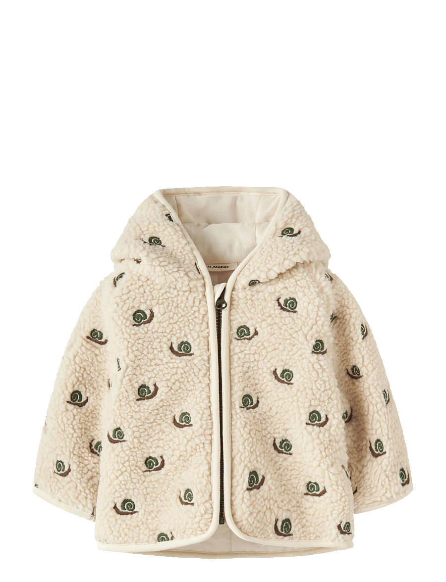 Lil'Atelier - NBMNALO SUI LOOSE SHERPA JACKET LIL - fleecejacken - turtledove - 0