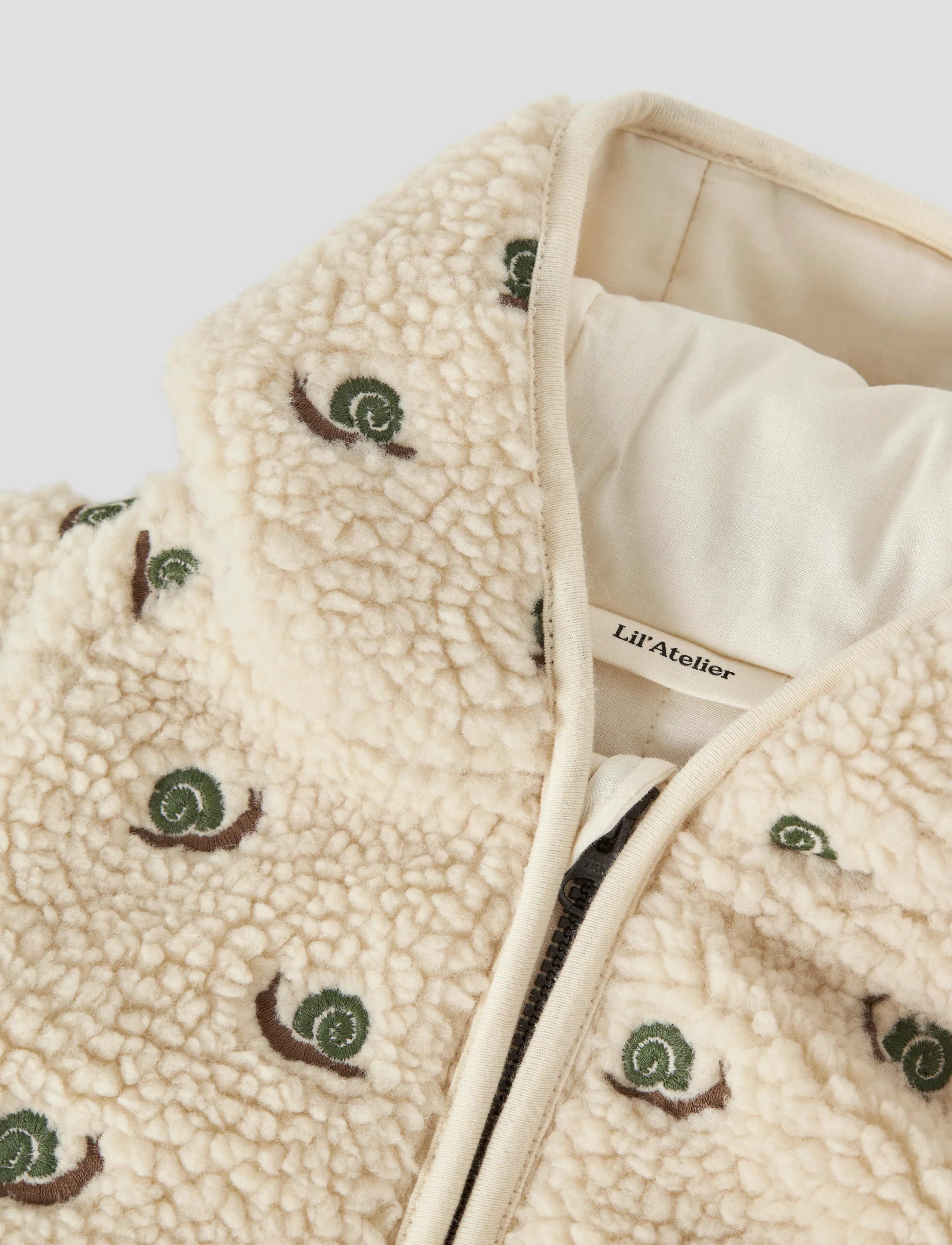 Lil'Atelier - NBMNALO SUI LOOSE SHERPA JACKET LIL - fleece jackets - turtledove - 2