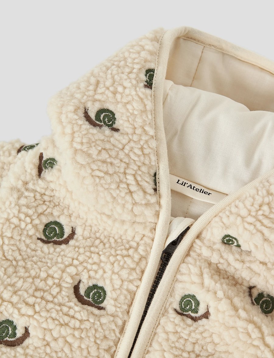 Lil'Atelier - NBMNALO SUI LOOSE SHERPA JACKET LIL - fleecejacken - turtledove - 2