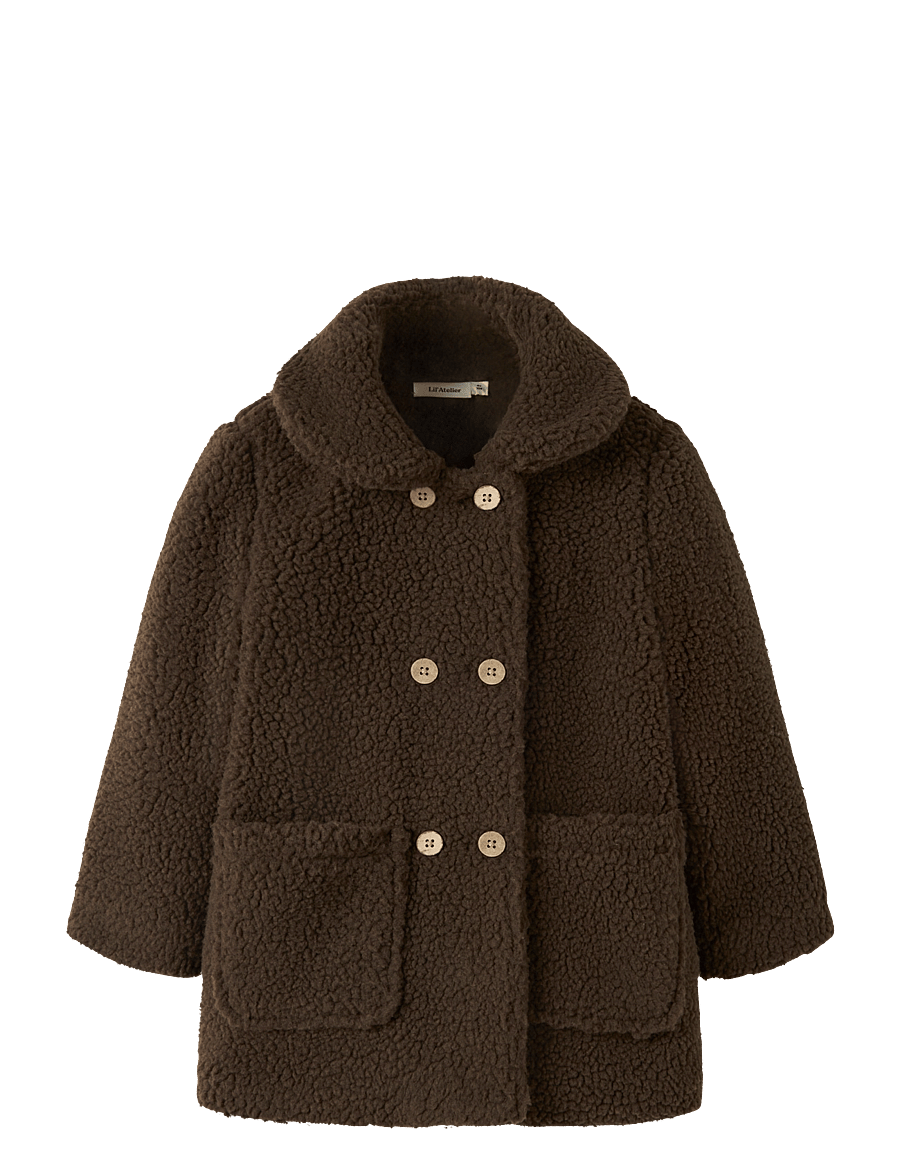 Lil'Atelier - NMFNALO LOOSE LONG JACKET LIL - fliisjakid - dark earth - 0
