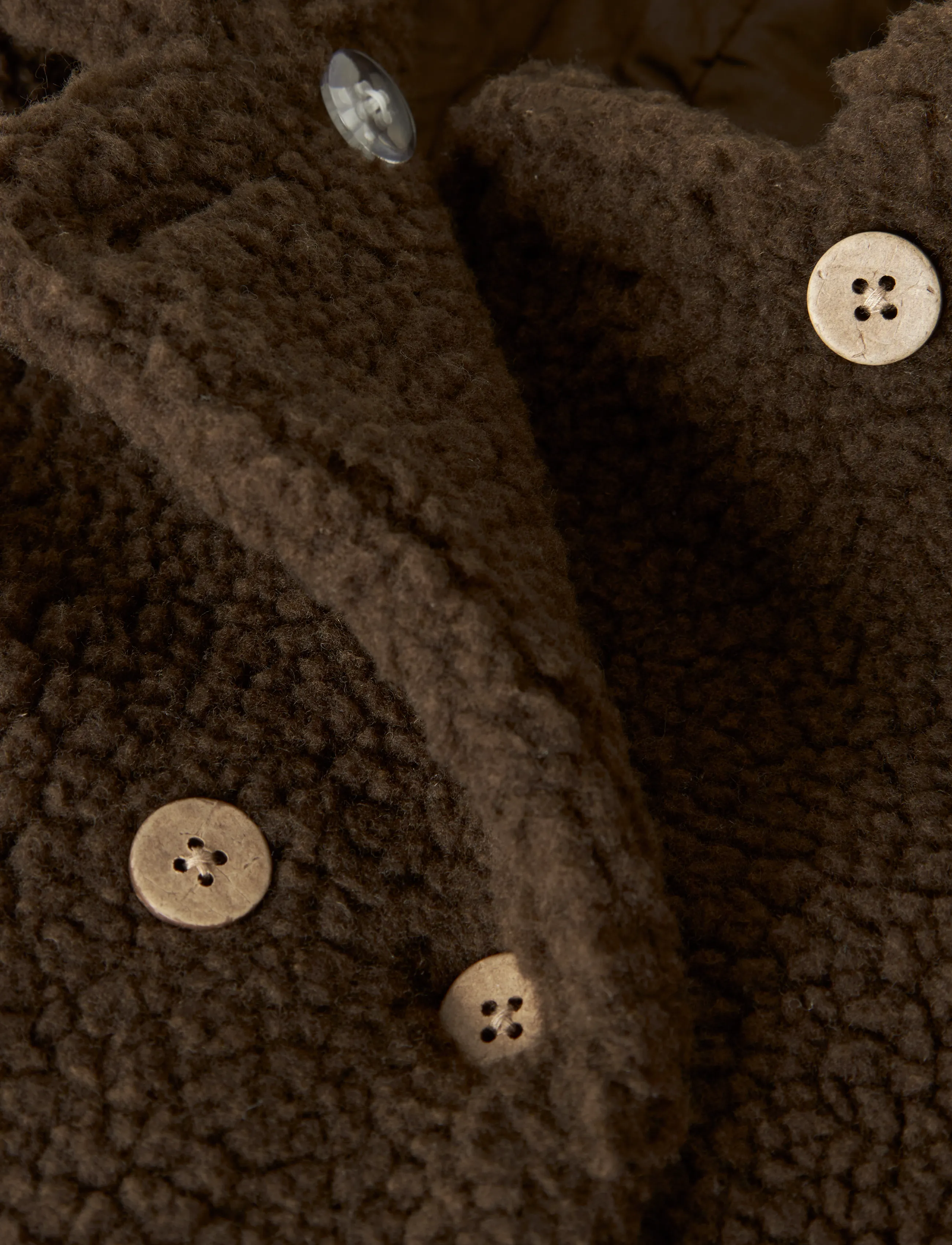 Lil'Atelier - NMFNALO LOOSE LONG JACKET LIL - fleece jackets - dark earth - 2