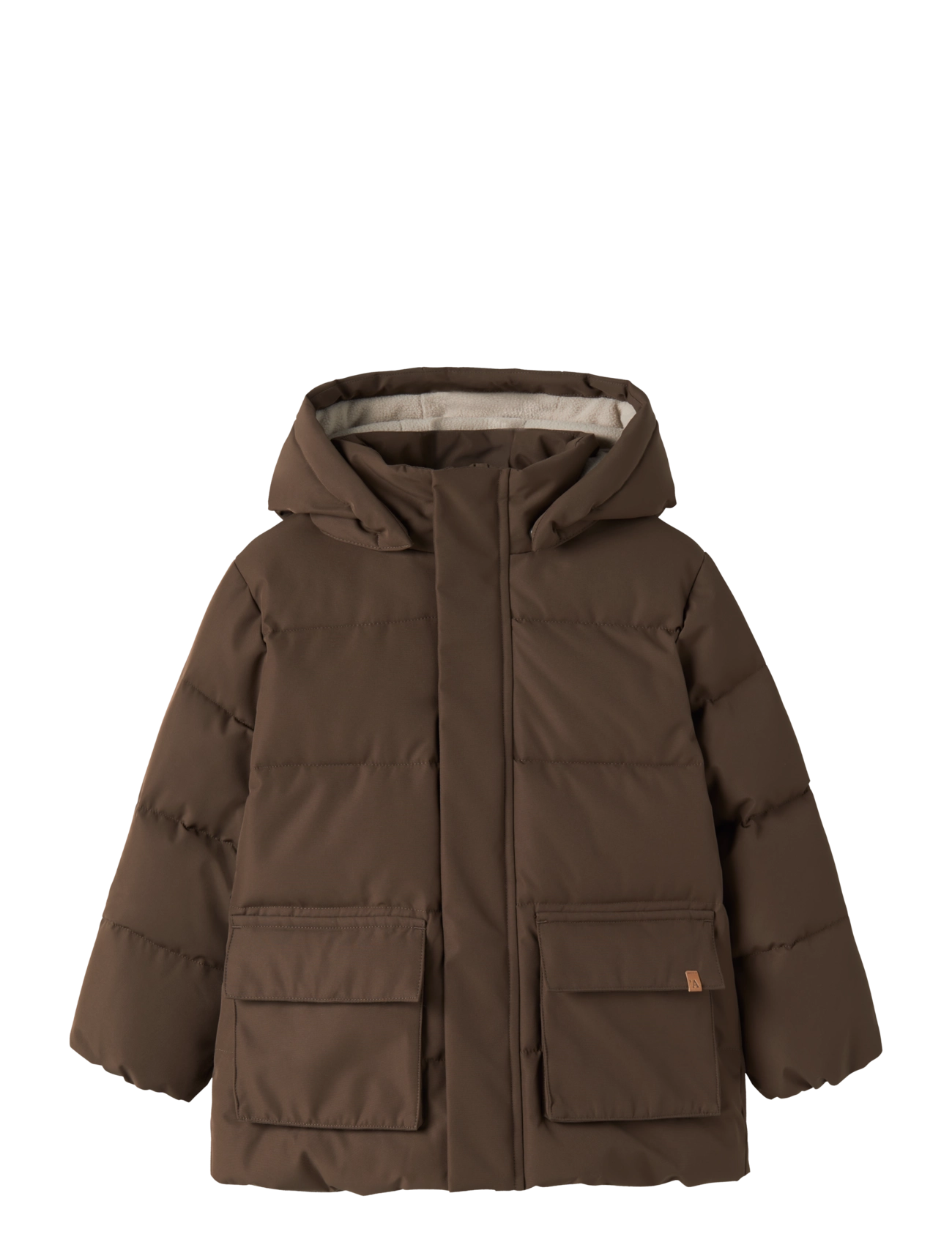 Lil'Atelier NMMLAMEDOW03 PUFFER JKT FO LIL - New Arrivals - DARK EARTH / brown