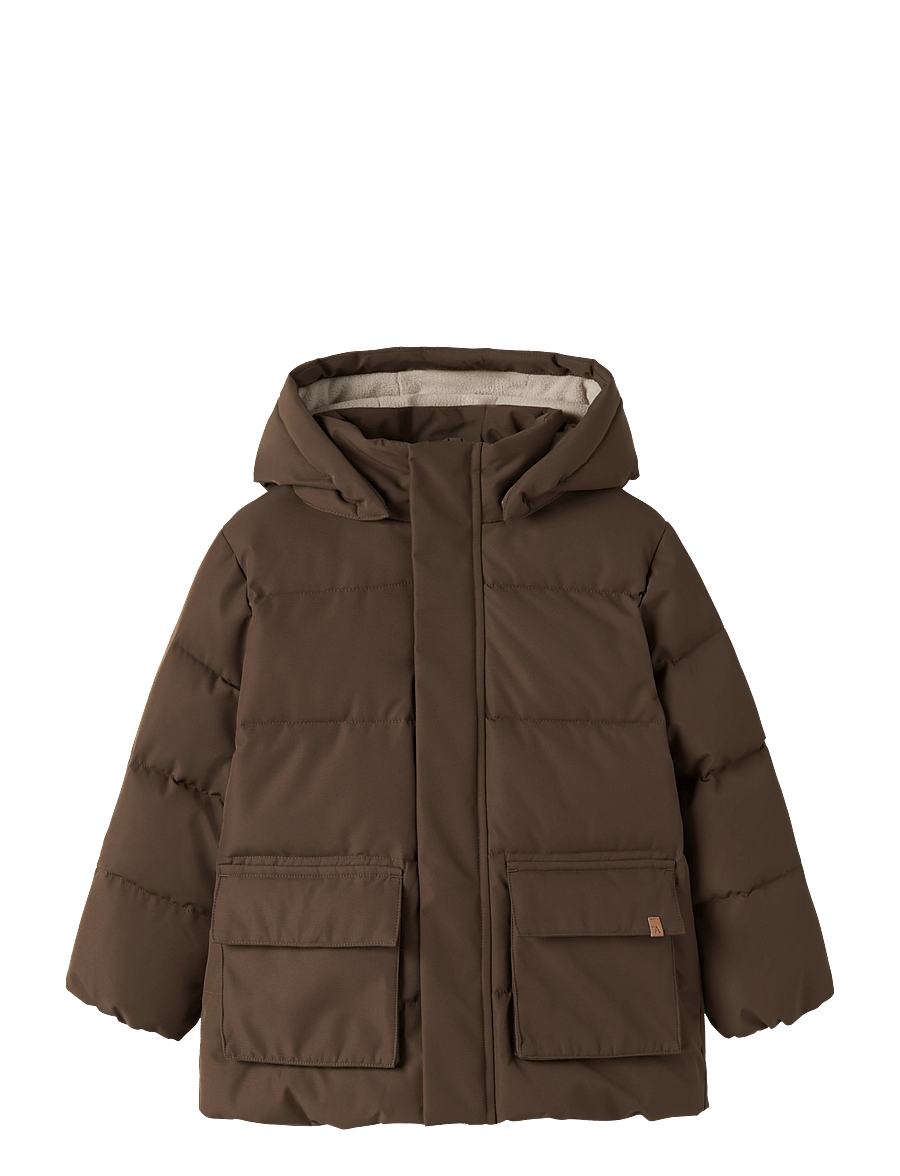 Lil'Atelier - NMMLAMEDOW03 PUFFER JKT FO LIL - winterjacke - dark earth - 0