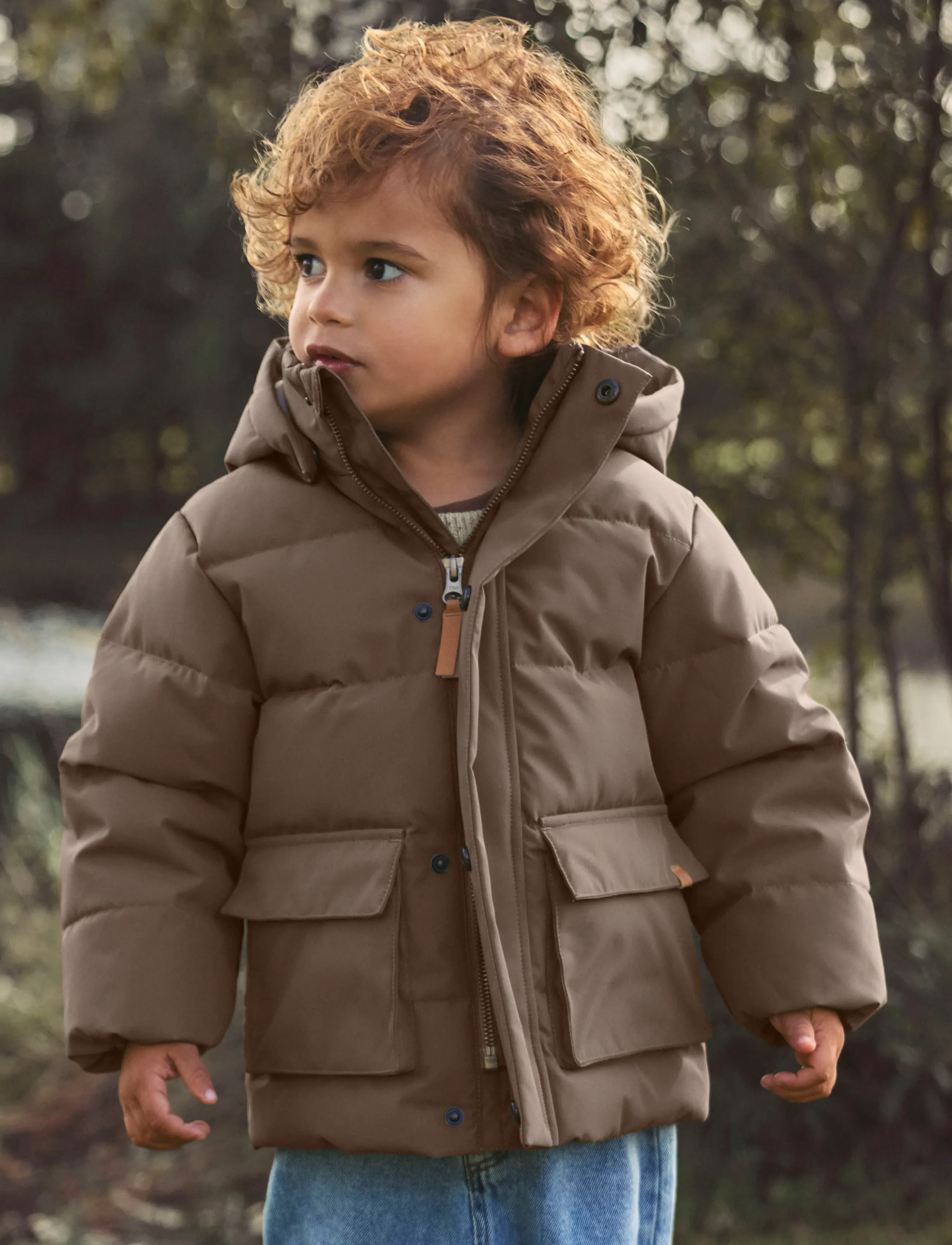 Lil'Atelier - NMMLAMEDOW03 PUFFER JKT FO LIL - winterjacke - dark earth - 0