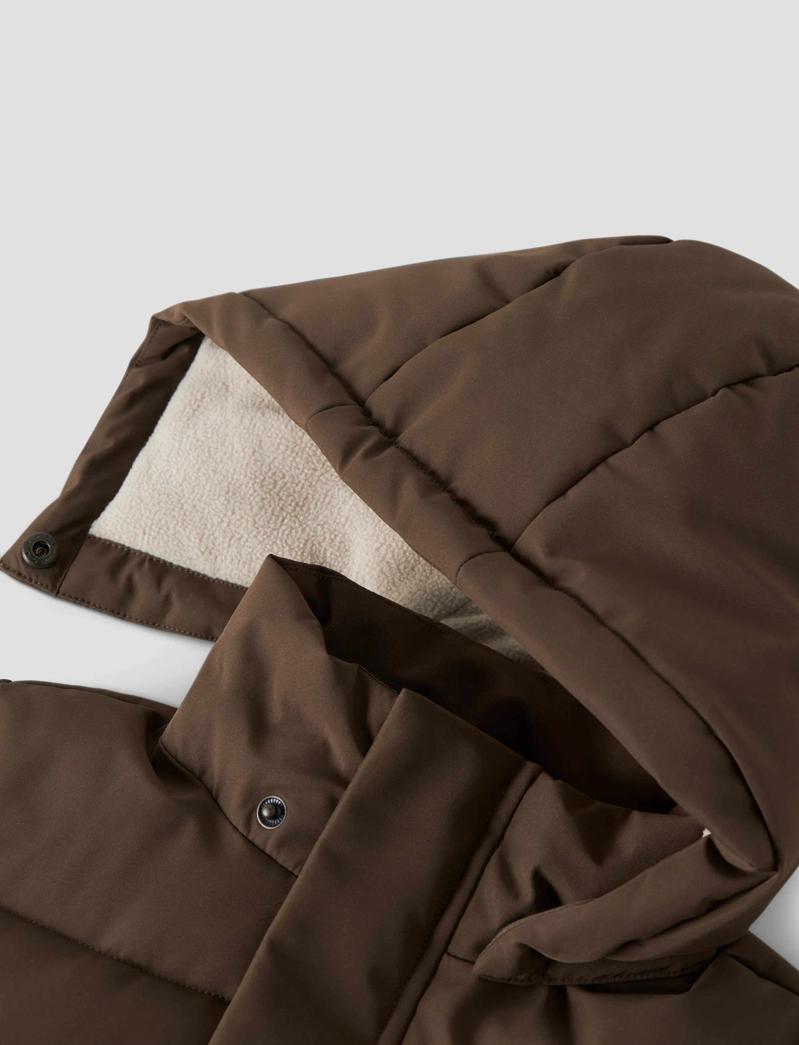 Lil'Atelier - NMMLAMEDOW03 PUFFER JKT FO LIL - winter jackets - dark earth - 2