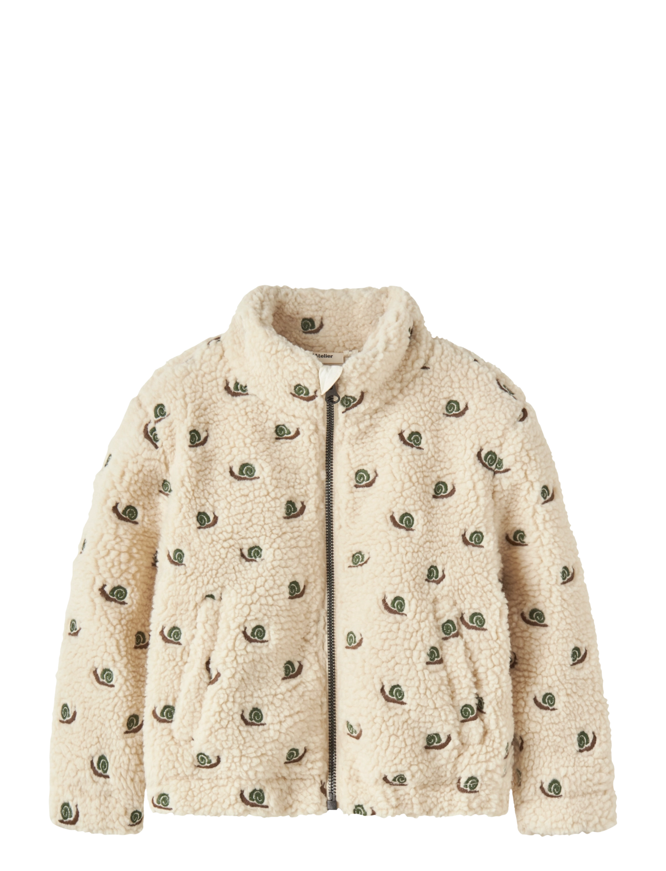 Lil'Atelier NMMNALO SUI SHERPA LOOSE JACKET LIL - Neuheiten - TURTLEDOVE / cream