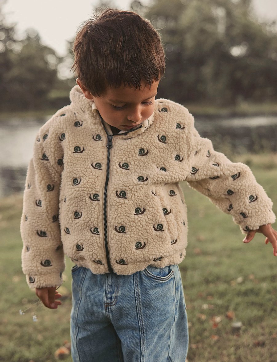 Lil'Atelier - NMMNALO SUI SHERPA LOOSE JACKET LIL - fleecejacken - turtledove - 2