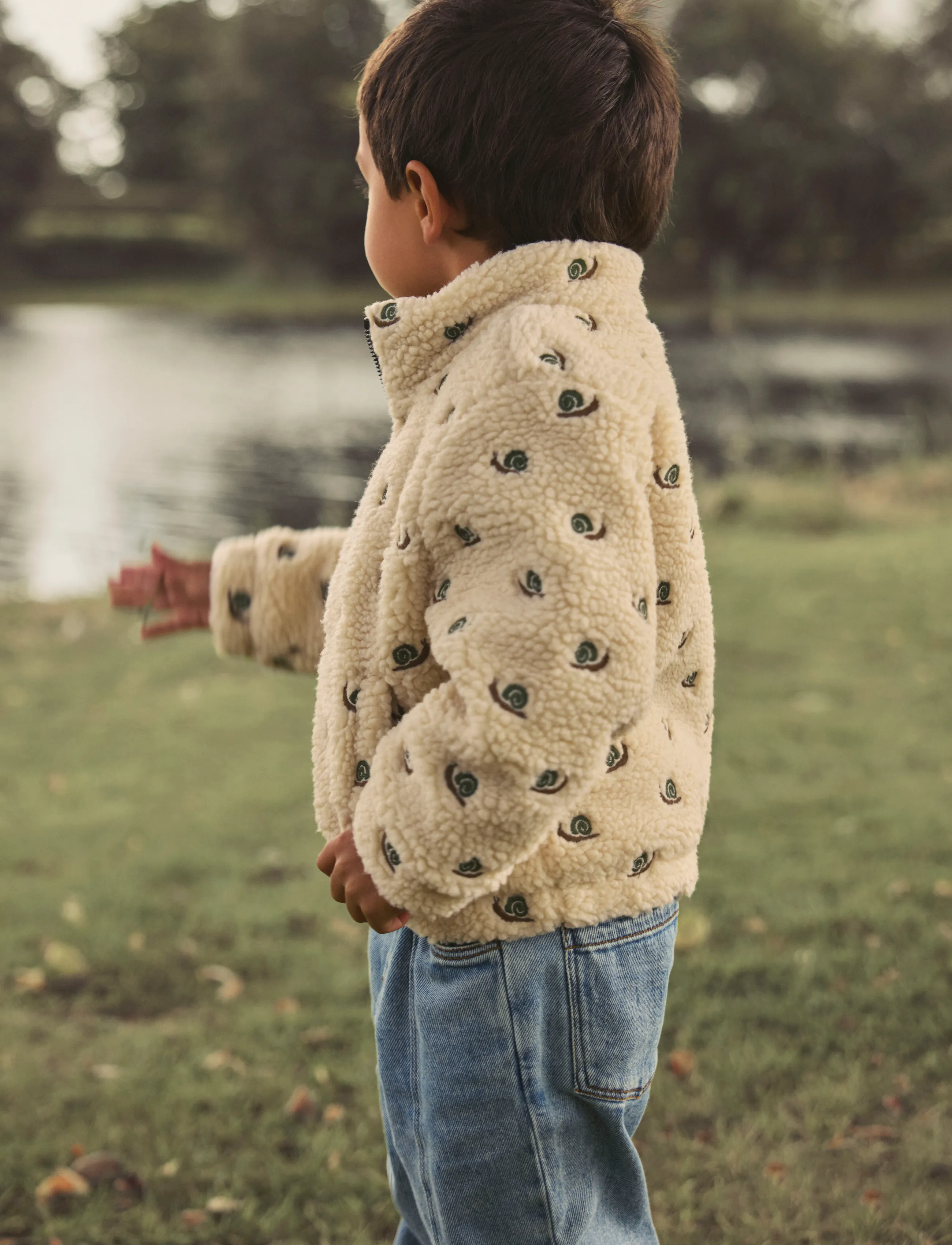 Lil'Atelier - NMMNALO SUI SHERPA LOOSE JACKET LIL - fleecejacken - turtledove - 3