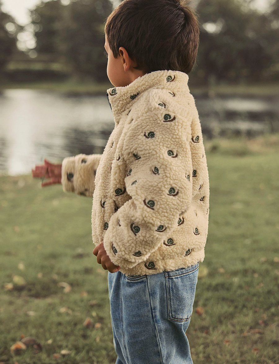 Lil'Atelier - NMMNALO SUI SHERPA LOOSE JACKET LIL - fleecejacken - turtledove - 3