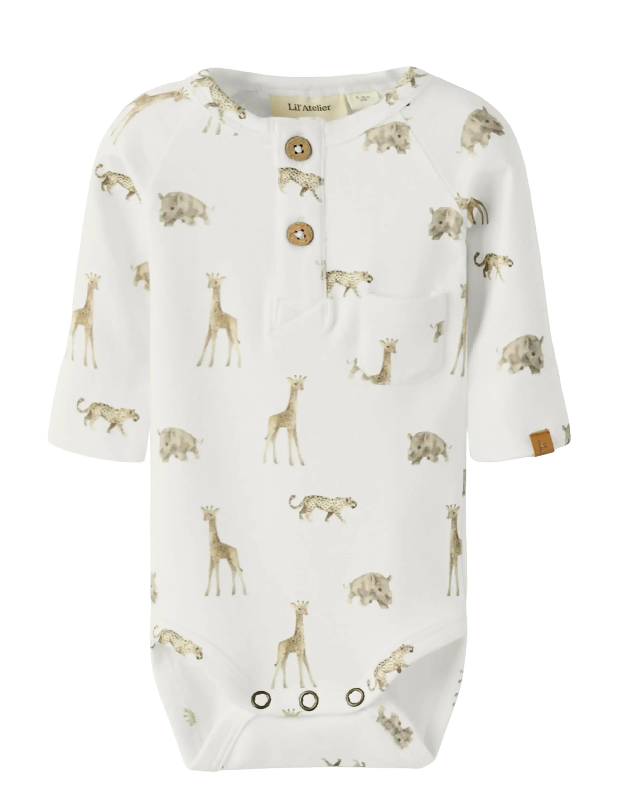 Lil'Atelier NBMGAYO ELM LS SLIM BODY LIL NOOS - Pikkade varrukatega - COCONUT MILK / white