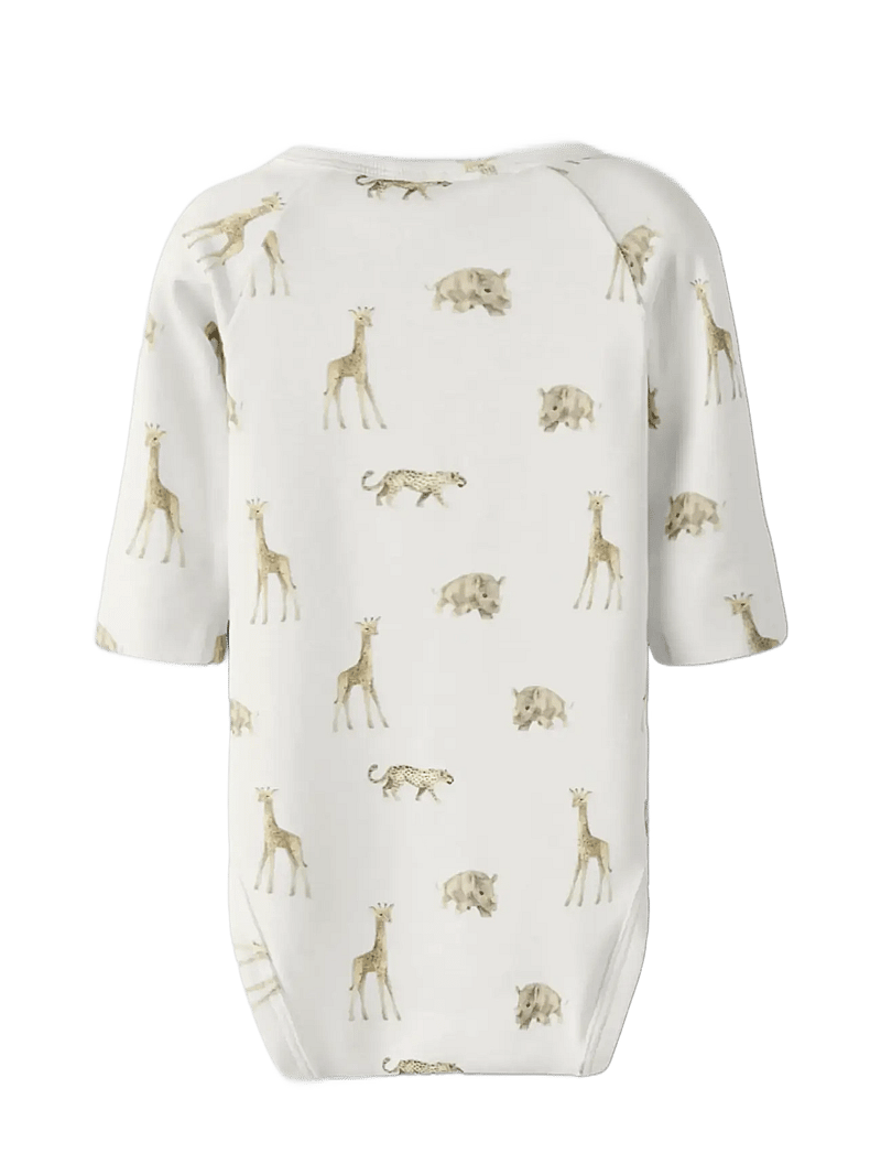 Lil'Atelier - NBMGAYO ELM LS SLIM BODY LIL NOOS - pikkade varrukatega - coconut milk - 2