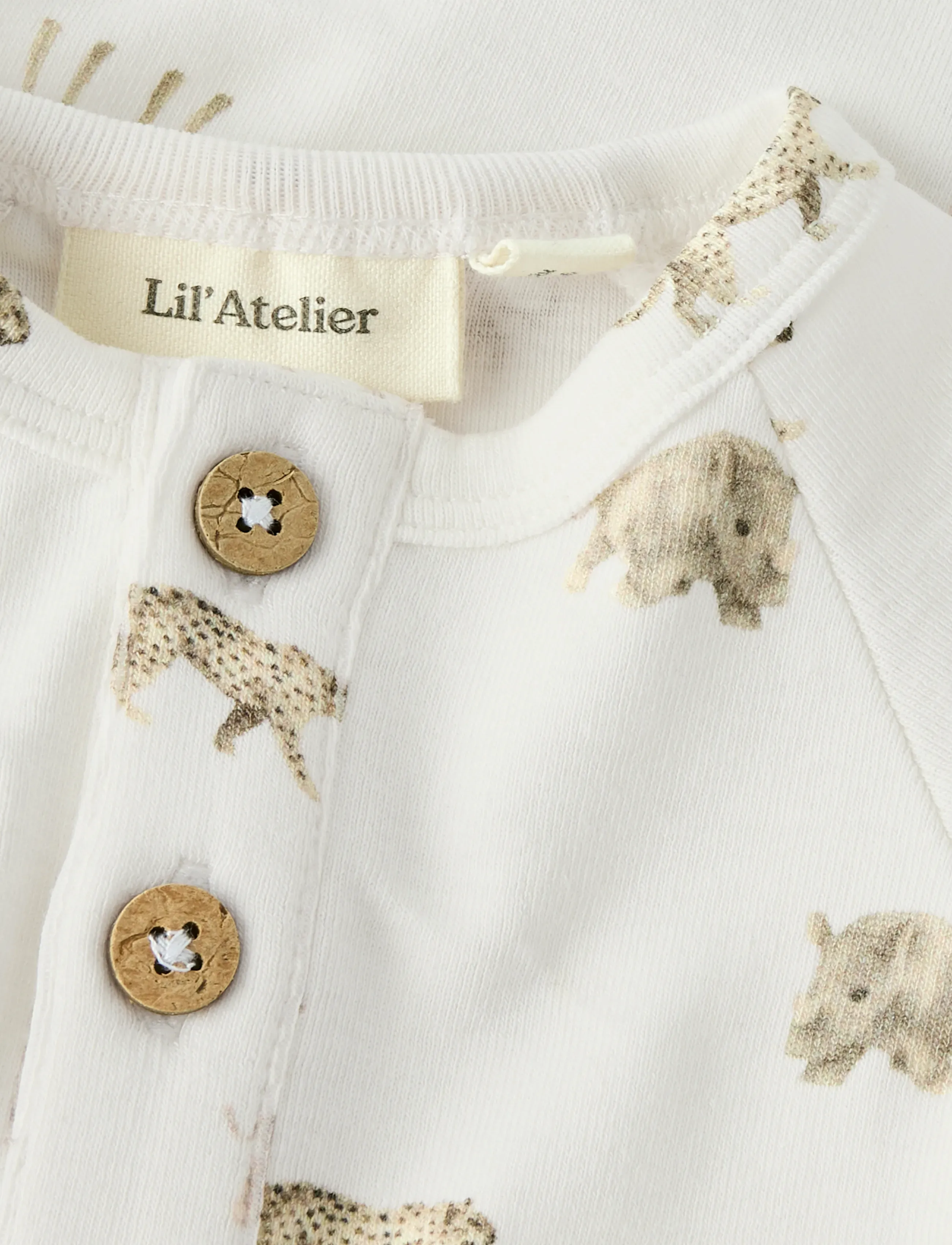 Lil'Atelier - NBMGAYO ELM LS SLIM BODY LIL NOOS - langærmede heldragter - coconut milk - 4
