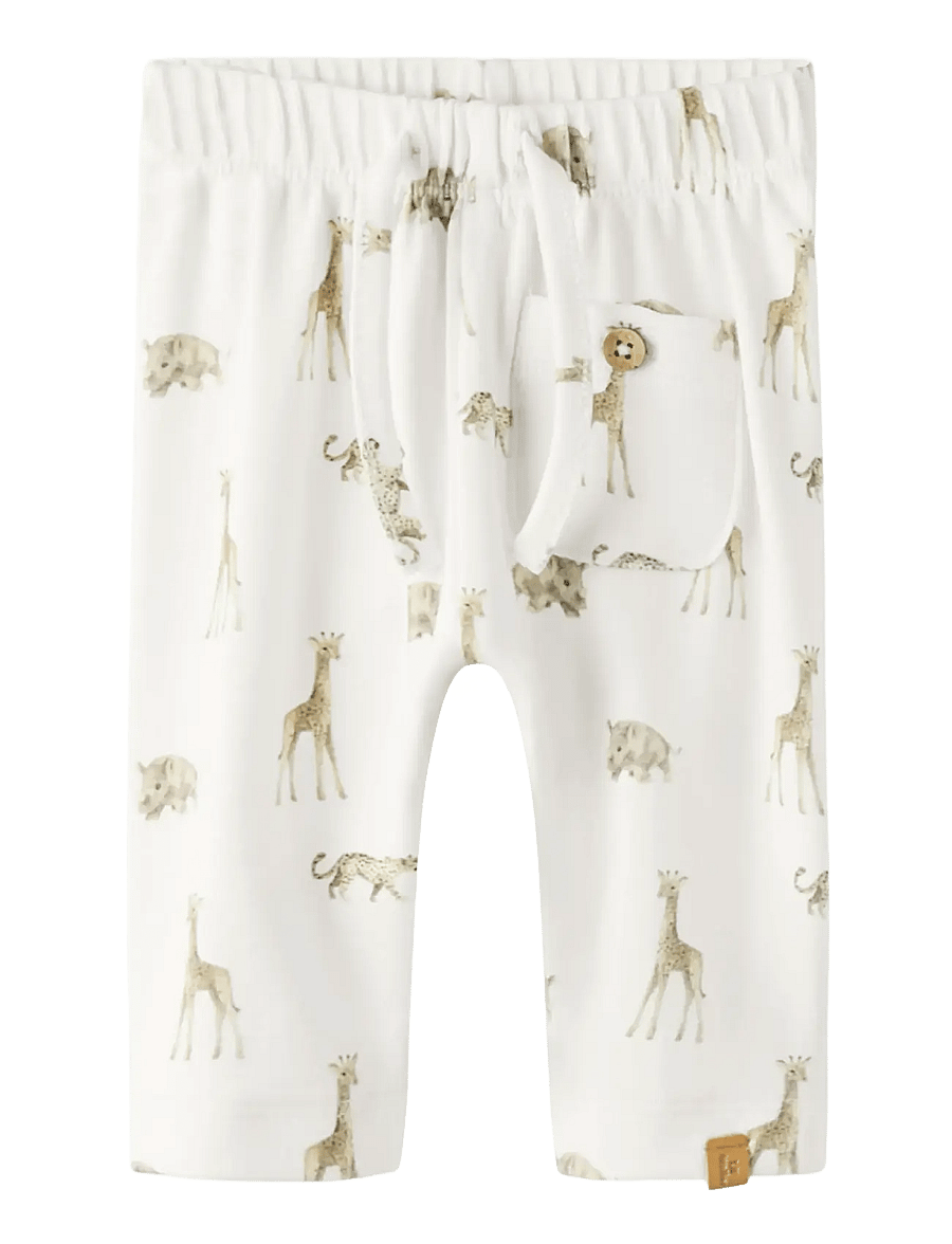 Lil'Atelier - NBMGAYO ELO LOOSE PANT LIL NOOS - babybukser - coconut milk - 1