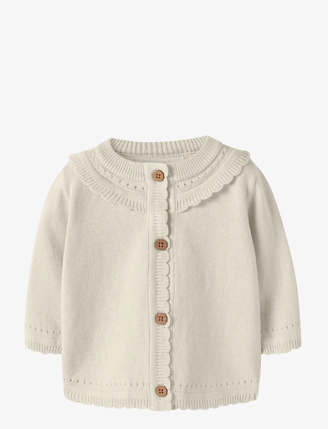 Lil'Atelier - NBFHAO LS KNIT CARD LIL - cardigans - coconut milk - 0