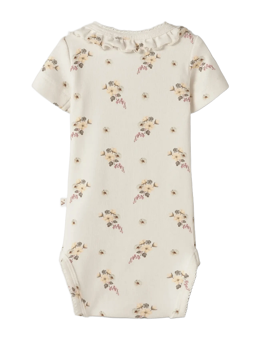 Lil'Atelier - NBFGAYO SIO SS SLIM BODY LIL - kurzärmelige bodys - coconut milk - 1