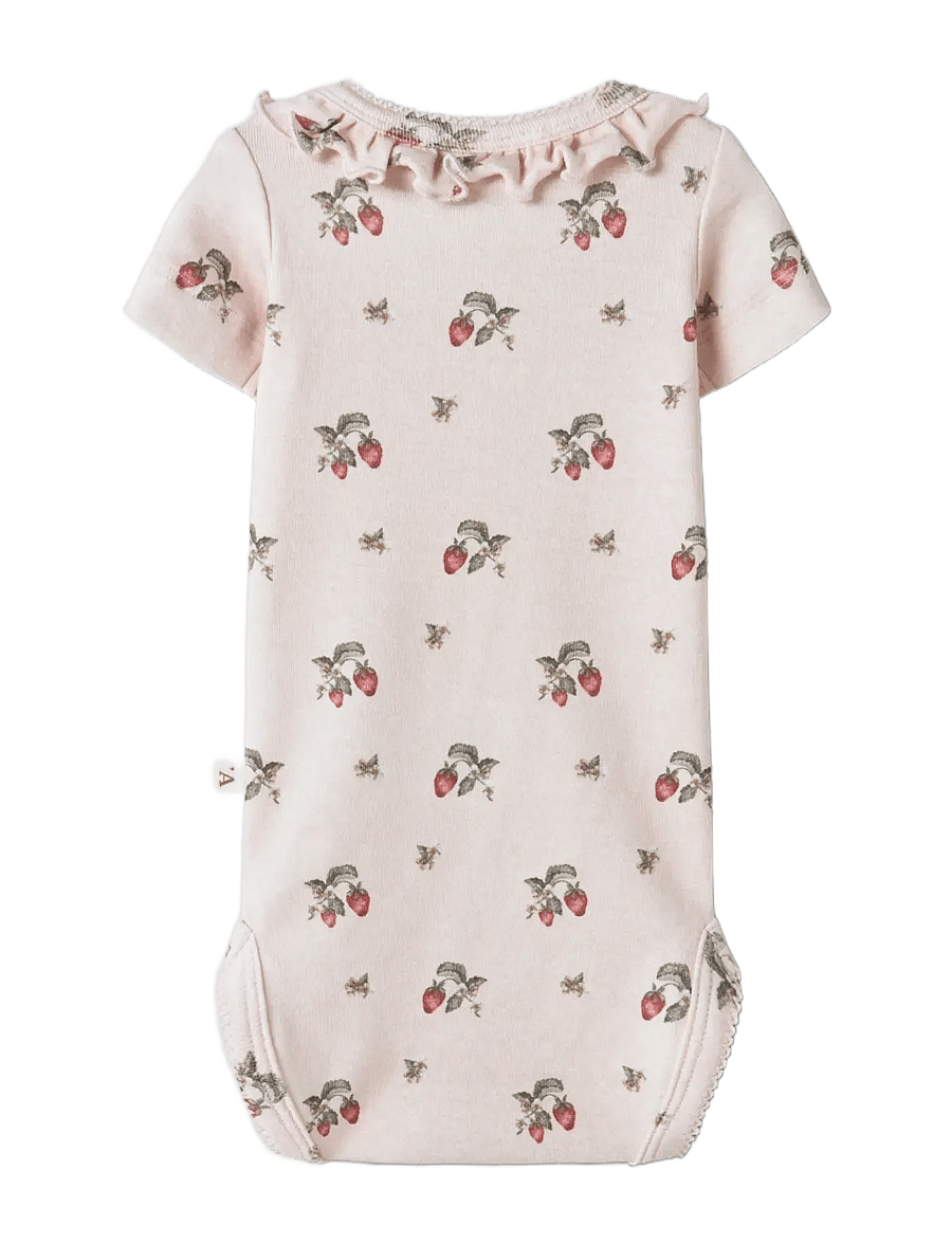 Lil'Atelier - NBFGAYO SIO SS SLIM BODY LIL - kurzärmelige bodys - morganite - 1
