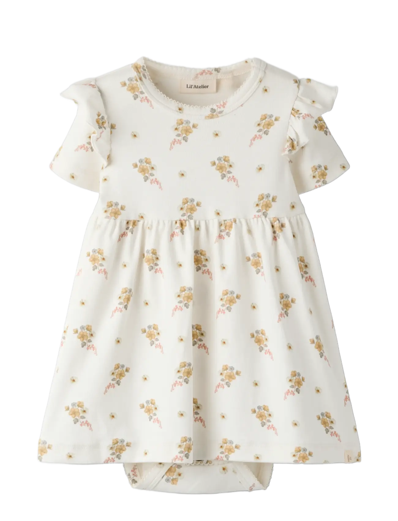 Lil'Atelier NBFGAYO SIN SS BODY DRESS LIL - Lil'Atelier - COCONUT MILK / cream