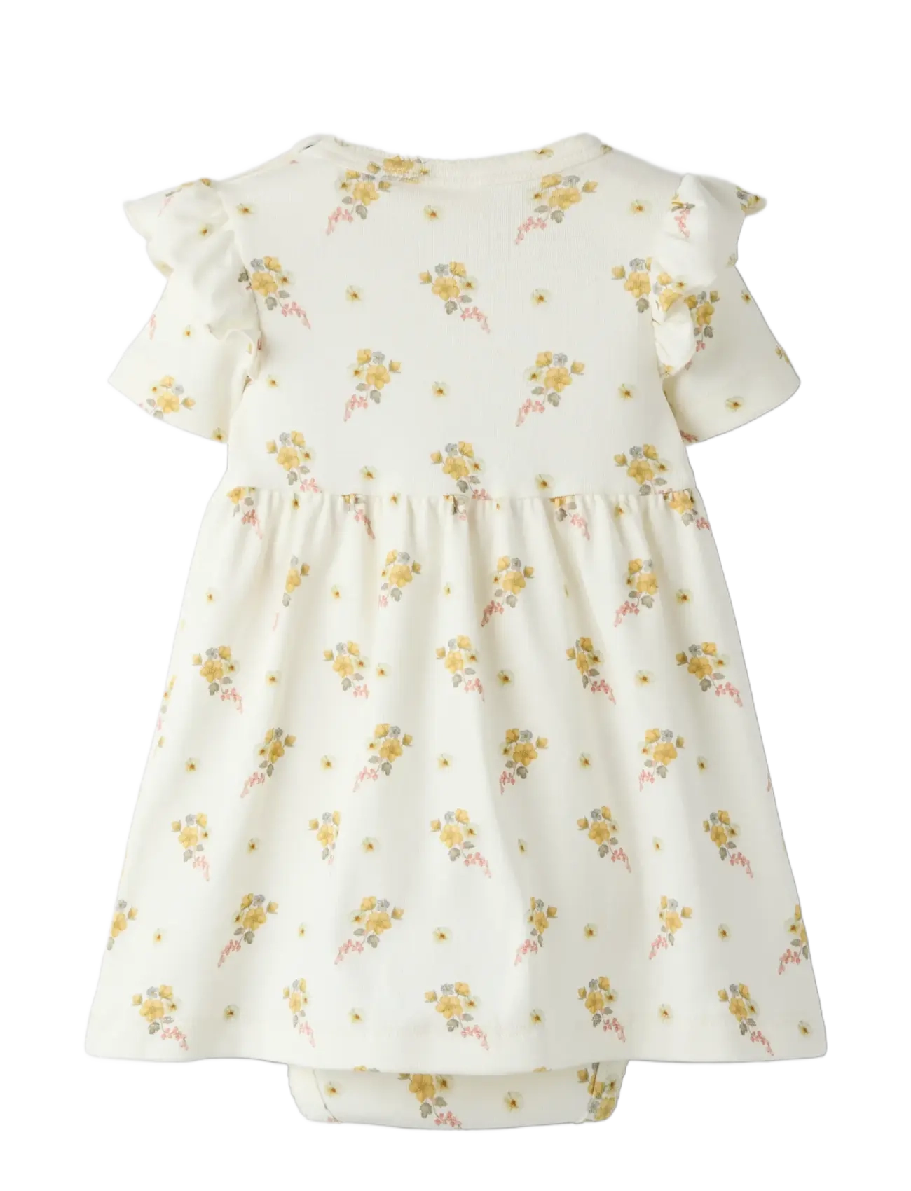 Lil'Atelier - NBFGAYO SIN SS BODY DRESS LIL - kortærmede heldragter - coconut milk - 1